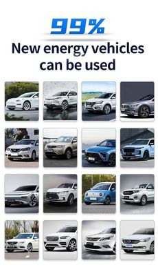 8-32A 조절 가능한 EV 충전기 GBT 타입1 타입2 3.5KW 7KW 11KW 22KW EV 휴대성